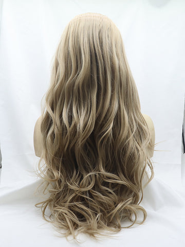 Blonde Wavy Synthetic Lace Front Wig
