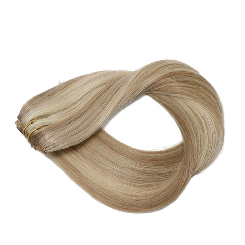 Blonde Highlights Clip in Hair Extensions (#18/#613)