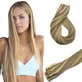 Ombre Blonde Tape in Hair Extensions (16/22)-Everyday Wigs
