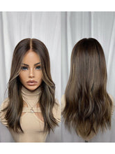 Brown Blonde 360 Lace Real Natural Glueless Human Hair Wigs for Caucasian Women - Everyday Wigs