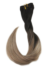 Ombre #1B #8 #24Clip in Hair Extensions-Everyday Wigs