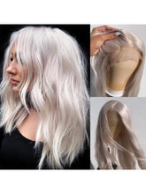 White Platinum Blonde Wigs Human Lace Front Wigs - Everyday Wigs