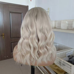 Ombre Short Blonde Lace Front 360 Real Natural Glueless Bob Human Hair Wigs