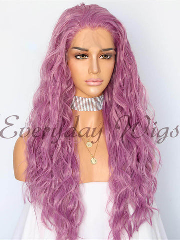 Peachblow Wavy Synthetic Lace Front Wig