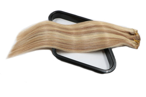 Blonde Highligted Clip in Hair Extensions