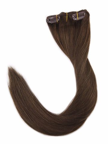 Brown Clip in Hair Extensions (#4)
