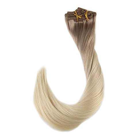 Ombre Blonde Clip in Hair Extensions #18#60