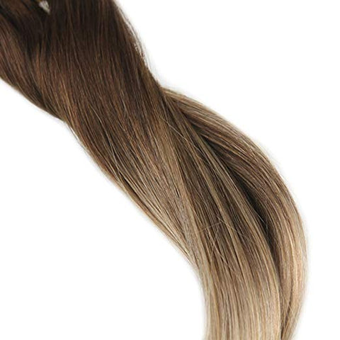 Ombre Blonde Clip in Hair Extensions #4/#18/#27