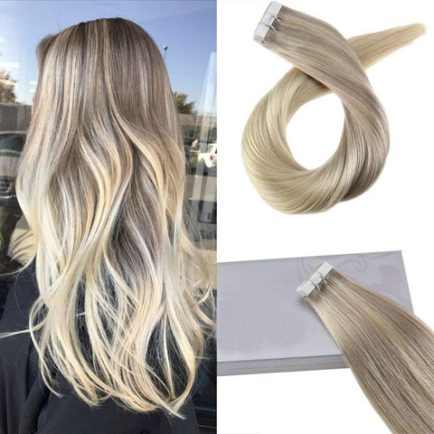 Ombre Blonde Tape in Hair Extensions ( #18/22/60)
