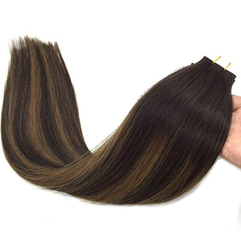 Ombre Brown Tape in Hair Extensions ( 2/6/2)