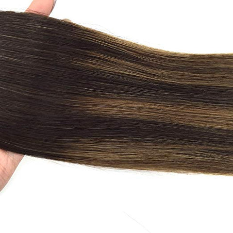 Ombre Brown Tape in Hair Extensions ( 2/6/2)