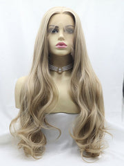 Blonde Wavy Synthetic Lace Front Wig-Everyday Wigs