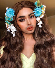 Brown Long Slight Wavy Synthetic Lace Front Wig-Everyday Wigs