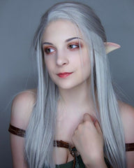 Grey Blonde Synthetic Lace Front Wig-Everyday Wigs