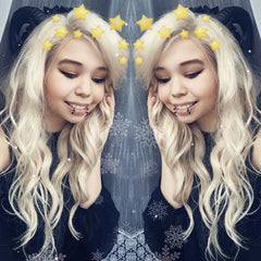 Long Blonde Wavy Human Wigs Lace Front Wigs Real 360 lace Wigs for Caucasian Women-Everyday Wigs