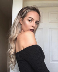 Long Brown Mixed Human Lace Front Wigs Preplucked 180% Density Wigs - Everyday Wigs