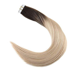 Ombre Blonde Tape in Hair Extensions (1b/16/22)-Everyday Wigs