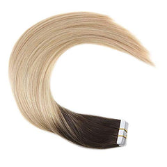 Ombre Blonde Tape in Hair Extensions (1b/16/22)-Everyday Wigs