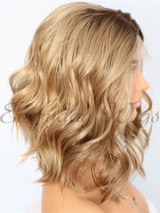 Ombre Brown Synthetic Lace Front Wig-Everyday Wigs