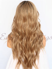 Ombre Brown Synthetic Lace Front Wig-Everyday Wigs