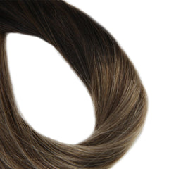 Ombre Brown Tape in Hair Extensions ( #1B/#6/#27)-Everyday Wigs