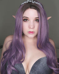 Ombre Purple Synthetic Lace Front Wig-Everyday Wigs