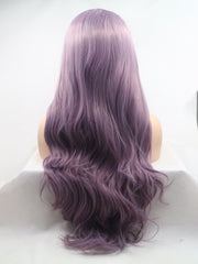 Ombre Purple Synthetic Lace Front Wig-Everyday Wigs