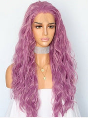 Peachblow Wavy Synthetic Lace Front Wig-Everyday Wigs