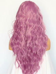 Peachblow Wavy Synthetic Lace Front Wig-Everyday Wigs