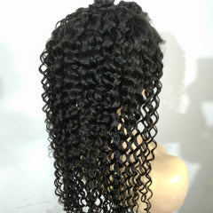 Sexy Deep Curling Lace Front 360 Real Natural Glueless Human Hair Wigs - Everyday Wigs